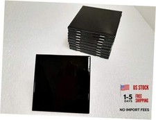 4 in Black Ceramic Tile 4.25 inch Shower Bathroom Kitchen Backsplash Gloss 4