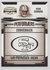 2005 Donruss Gridiron Gear Performers 7/500 Deion Sanders #P-10 HOF d9r