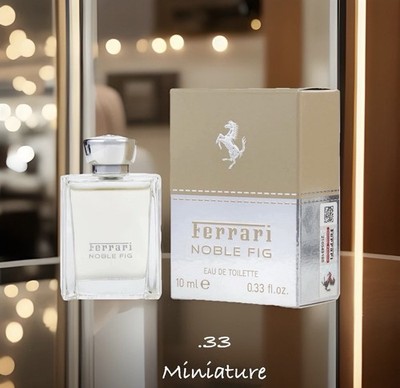 NOBLE FIG by FERRARI .33 oz Miniature EDT Mini Splash for Men New in Box  