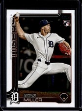 2025 Topps Update Ryan Miller RC Rookie #US317 Tigers