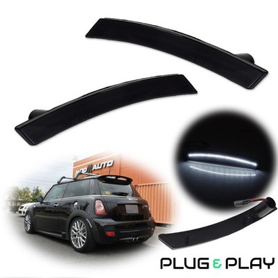For MINI Cooper R50 R52 R53 02-08 Smoked Lens White LED Rear Side Marker Lights