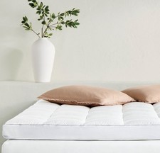 Twin XL Premium Cooling 4" Dual Layer Memory Foam Mattress Topper -