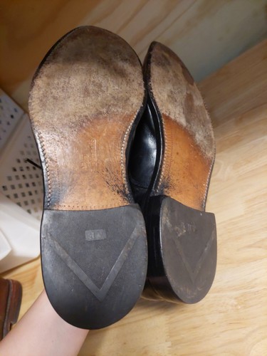 Scarpe eleganti Allen Edmonds Park Avenue Oxford da uomo taglia 10 D in pelle nera con cappuccio - Foto 4 di 7