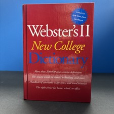 Websters II New College Dictionary by Webster...
