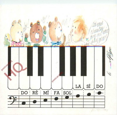 Ansichtskarte::Musik, Do Re Mi Fa Sol La Si Do
