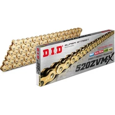 D.I.D. Super Street 520ZVMXG-160L X-Ring Chain Gold 520ZVMXG160Z