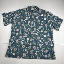 Reyn Spooner Limited Edition Mens AOP Pineapple Hawaiian Shirt 2XL Short Sleeve