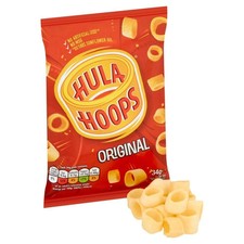 Hula Hoops Original Crisps Pack of 32x34g
