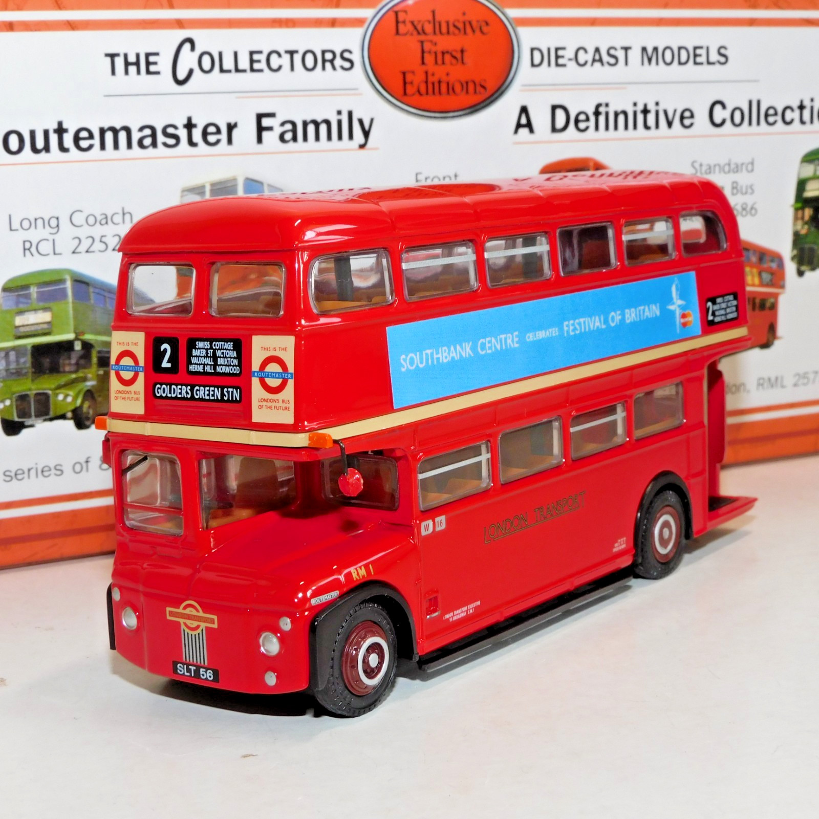 EFE AEC ROUTEMASTER RM1 BUS LONDON TRANSPORT FESTIVAL OF BRITAIN 1/76 31601A