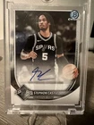 2025-26 Bowman Chrome Stephon Castle Auto BCA-SC Spurs Autograph