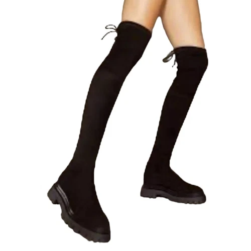 Stivali sopra il ginocchio con coulisse Stuart Weitzman Bedfordland taglia 6 5 prezzo al pubblico consigliato $995