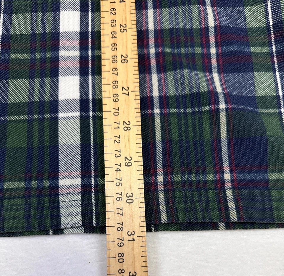 Vintage Gant Salty Dog Men's L Polo Shirt Short Sleeve Navy Blue and green plaid - Image 4 of 4