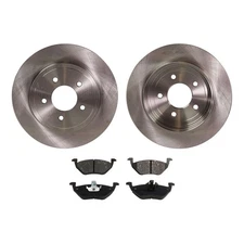 Brake Rotor Brake Pad Kit For 2005-2008 Ford Escape Rear Solid 2-Wheel Set