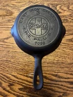 Griswold 709B Large Block Slant Logo #3 Cast Iron Skillet w/ Heat Ring ERIE PA