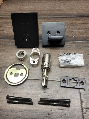 Kwikset 258SQT-514S Downtown Low Profile Einzylinder Deadbolt - Matt Black - Bild 2 von 6