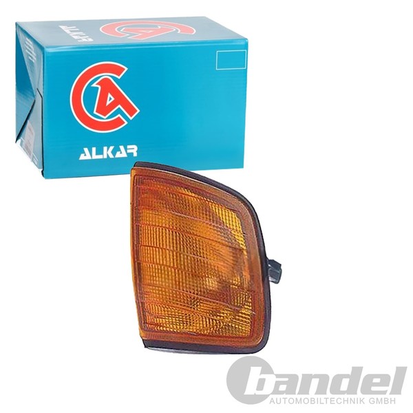 Alkar Blinker Orange Mit LampentrÄGer Vorne Links Passend FüR Mercedes 124-image