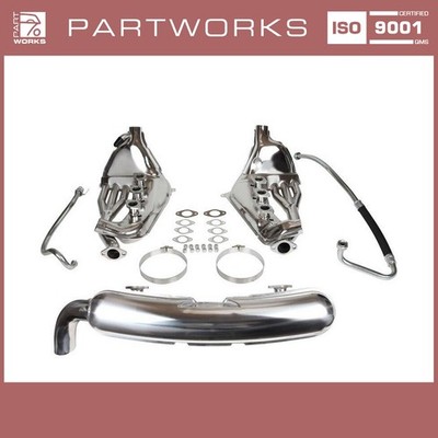 Auspuffset Wärmetauscher für PORSCHE 911 2.7 3.0 Sportauspuff 84mm 1 Ausgang