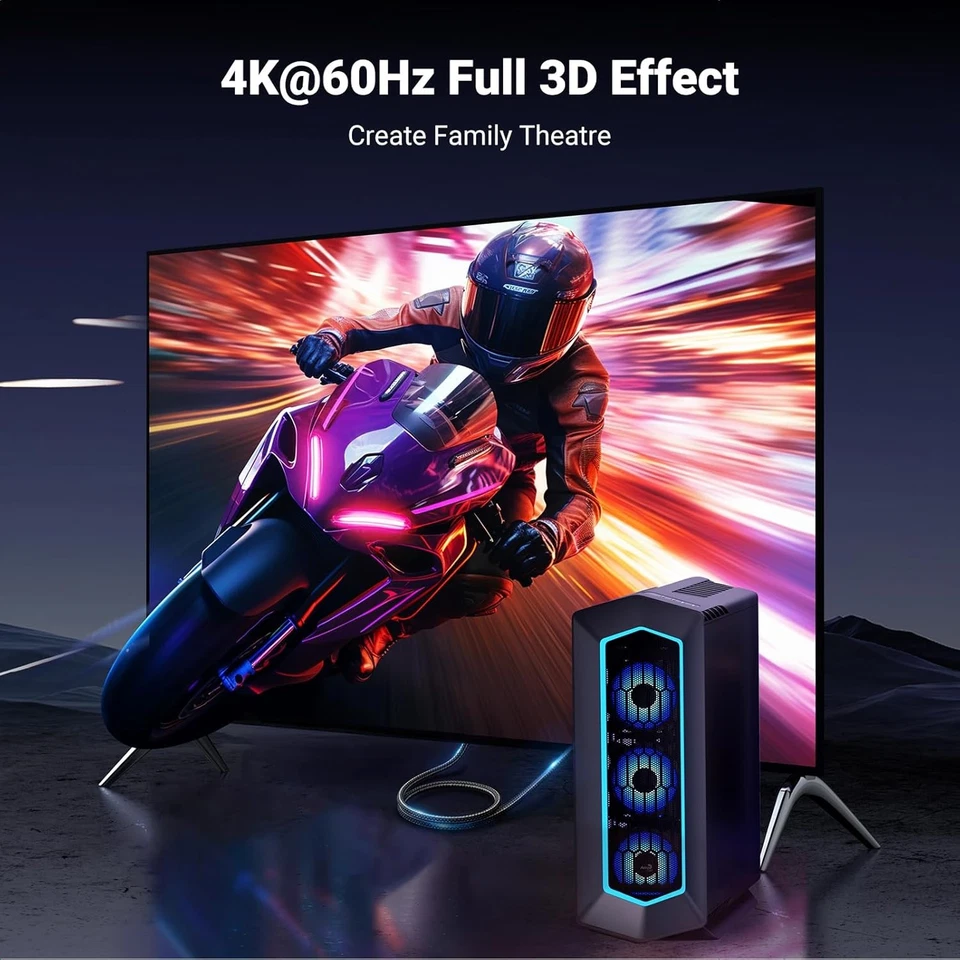 Cable DisplayPort a HDMI UGREEN 4K@60Hz HDR Active DP 1.2 6.6FT, Gris  Foto 2 de 4