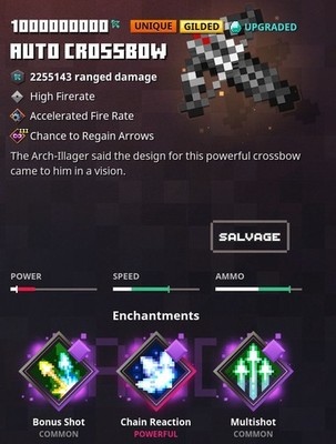 Minecraft Dungeons - Auto Armbrust Unique Gilded (Xbox)(PS4)(Switch)(PC)