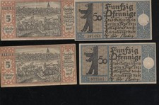 (500852)   Notgeld Berlin Bezirk 5 Friedrichshain 4 x 50 Pfennig
