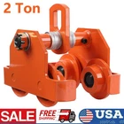 Push Beam Trolley Manual Trolley 4400 lbs/2 Ton Load 3.5"-8" Adjustable Orange