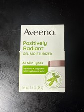 Aveeno Positively Radiant Gel Moisturizer All Skin Types 1.7 Ounces.