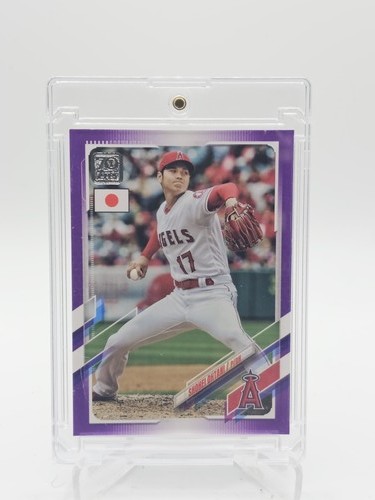 SHOHEI OHTANI 2021 TOPPS JAPAN EDITION PURPLE #74 /50 ANGELS Q7629