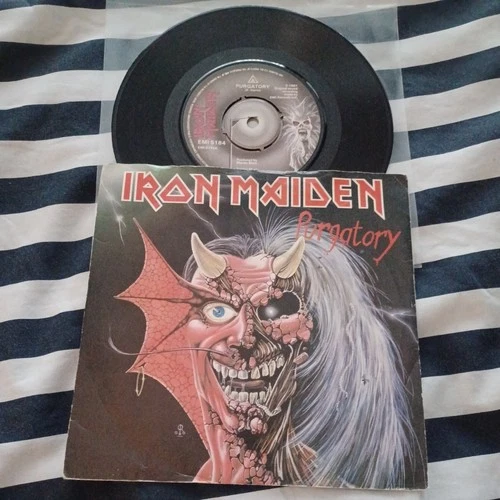 Iron Maiden Purgatory Original 1981 7" Single EMI 5184 Genghis Khan Di'Anno