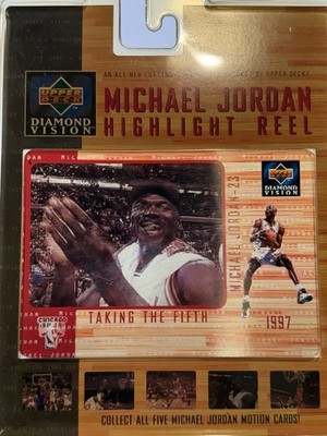     1997 Upper Deck Diamond Vision Michael Jordan #4 Taking The Fifth 