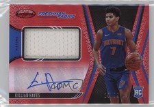 2020 Certified Freshman Fabric Signatures Red 25/99 Killian Hayes #HAY Auto 06od