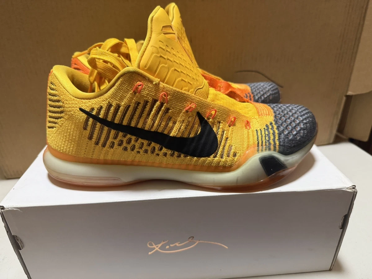 Nike Kobe X 10 Elite Rivalry Chester Orange Yellow Basketball Men\'s Size 9 Shoes Nike Kobe 10 X Elite Low Rivalry Chester/Cheetah Orange  main image 3