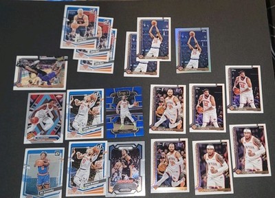 NY Knicks NBA 19-Card Team Lot Topps Brunson, Hart, Towns, Bridges Carmelo Hot!