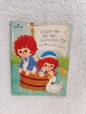 Hallmark Raggedy Ann  Andy Coloring Book 1974 The Bobbs Merrill Co