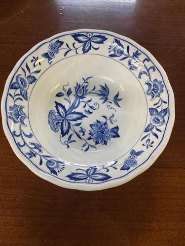 Vintage Harmony 4 Pc Blue Bonnet 10 1/4 Dinner /6” Saucer Plater / Cereal Bowl - Picture 4 of 5