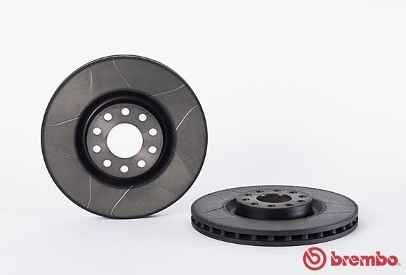 2x 09.8689.75 BREMBO BRAKE DISC PAIR FRONT AXLE FOR AUDI