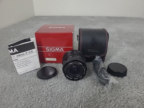 Sigma Mini-Wide 28mm F/2.8 Macro Lens for Canon FD Made In Japan.