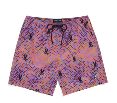New Psycho Bunny Chicago Cullman Swim Trunks MSRP $95