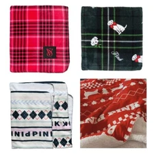 VICTORIA'S SECRET Holiday Blanket Cozy 50X60 NEW/LOGO - Choose your favorite!