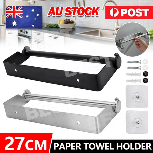 Paper Towel Holder Hanger Rack Kitchen Storage Holder Stainless Roll Dispenser