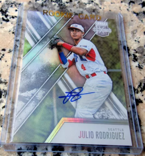JULIO RODRIGUEZ 2017 Elite Auto 1st TRUE Rookie Card RC Seattle Mariners HOT🔥$$