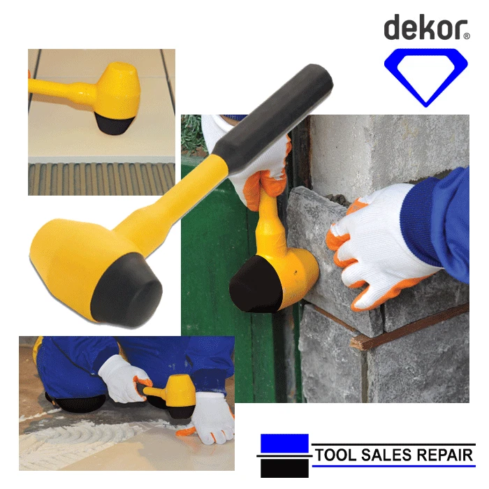 Dekor Tile Setting Hammer Rubber Masonry Paving Mallet eBay