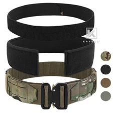 KRYDEX Tactical 2 in Battle Belt Laser Cut MOLLE Inner Belt Padded Anti-Slip Pad