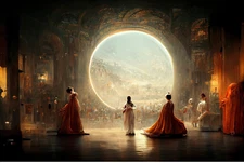 AI-GENERATED ART - REFRIGERATOR PHOTO MAGNET 3"X5"