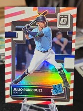 Julio Rodriguez 2022 Panini Donruss Optic #97 Rated Rookie Freedom Prizm#36/46🔥