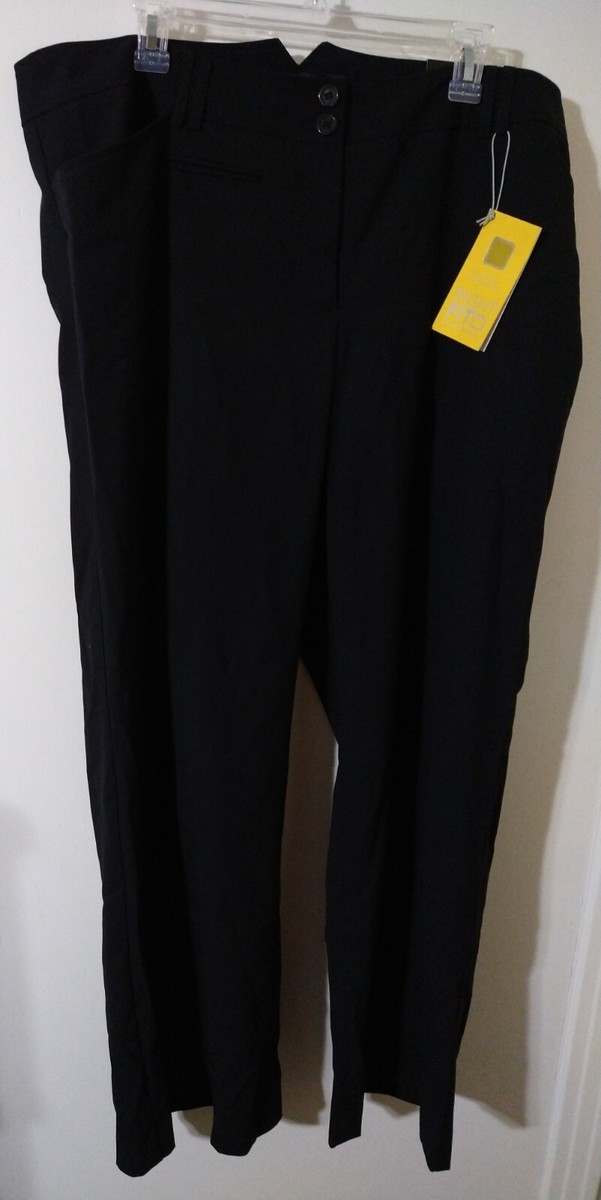 Lane Bryant Right Fit Houston Work Career Dress Black Pants Womens
