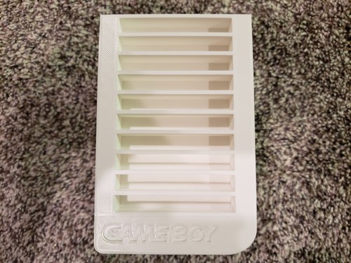 3D-Printed Two-Tier Game Boy Cartridge Holder, Holds 20 Cartridges - Picture 2 of 3
