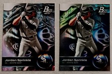 2023 BOWMAN PLATINUM PROSPECTS ICE FOIL & BASE #TOP-13 JORDAN SPRINKLE WHITE SOX