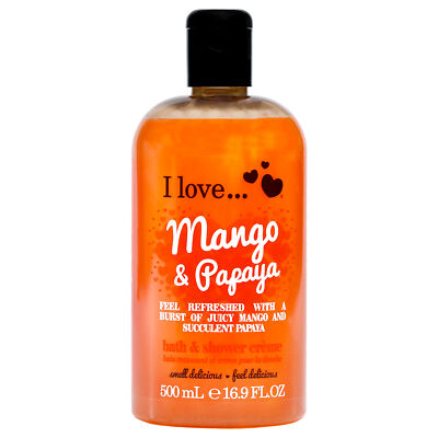 Bubble Bath and Shower Creme - Mango and Papaya by I Love Cosmetics - 16.9oz