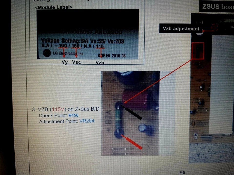 LG 50PZ550T EBR71727902 EAX63551302 Z-SUS WHITE SCREEN REPAIR KIT READ ADVERT - Image 2 of 2