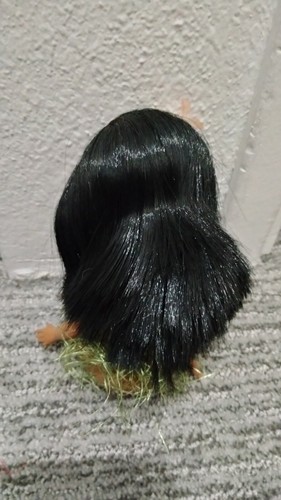 Vintage 70s Shiba Luau Grass Skirt 5" Hula Dancer Girl Rubber Doll Japan AS Is - Picture 2 of 7